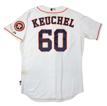 2015 Dallas Keuchel Game Used Houston Astros Home Jersey Used on 6/25/15 For Complete Game Shutout (MLB Authenticated)